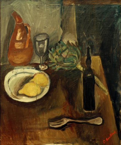 Ch. Soutine, Still Life with Artichoke by Chaim Soutine